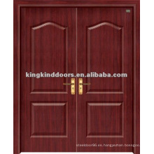 Puerta del PVC / hoja de puerta de madera con PVC (JKD-1812) para puerta doble de diseño